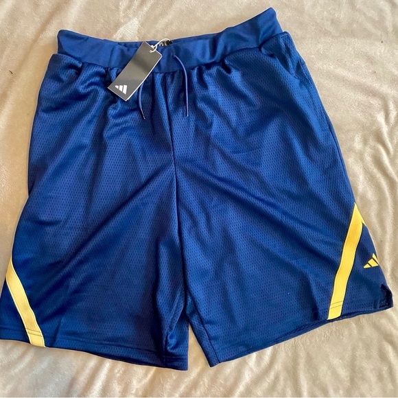 New! Adidas Men’s Navy Blue Basketball Shorts size Large - Picture 1 of 8